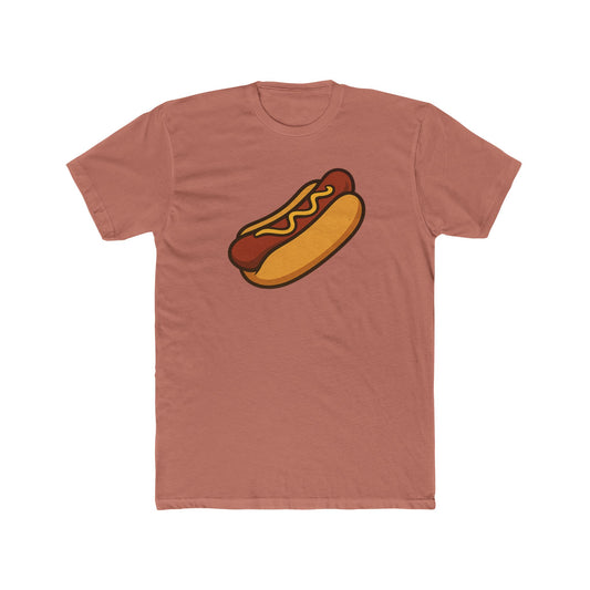 Fun Hot Dog Graphic Unisex Cotton Crew Tee
