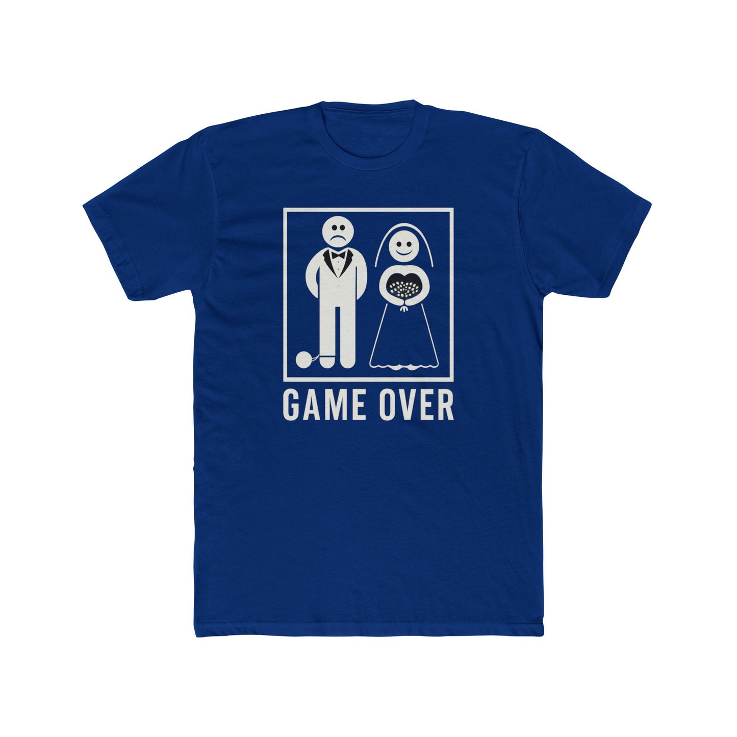 Funny Wedding Game Over Unisex Cotton Crew Tee