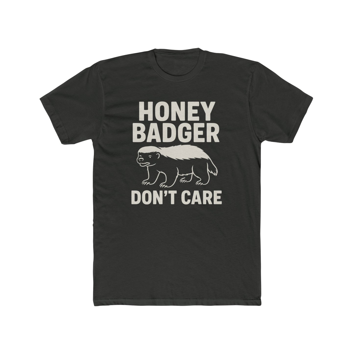 Funny Honey Badger Unisex Cotton Crew Tee - Don't Care T-Shirt