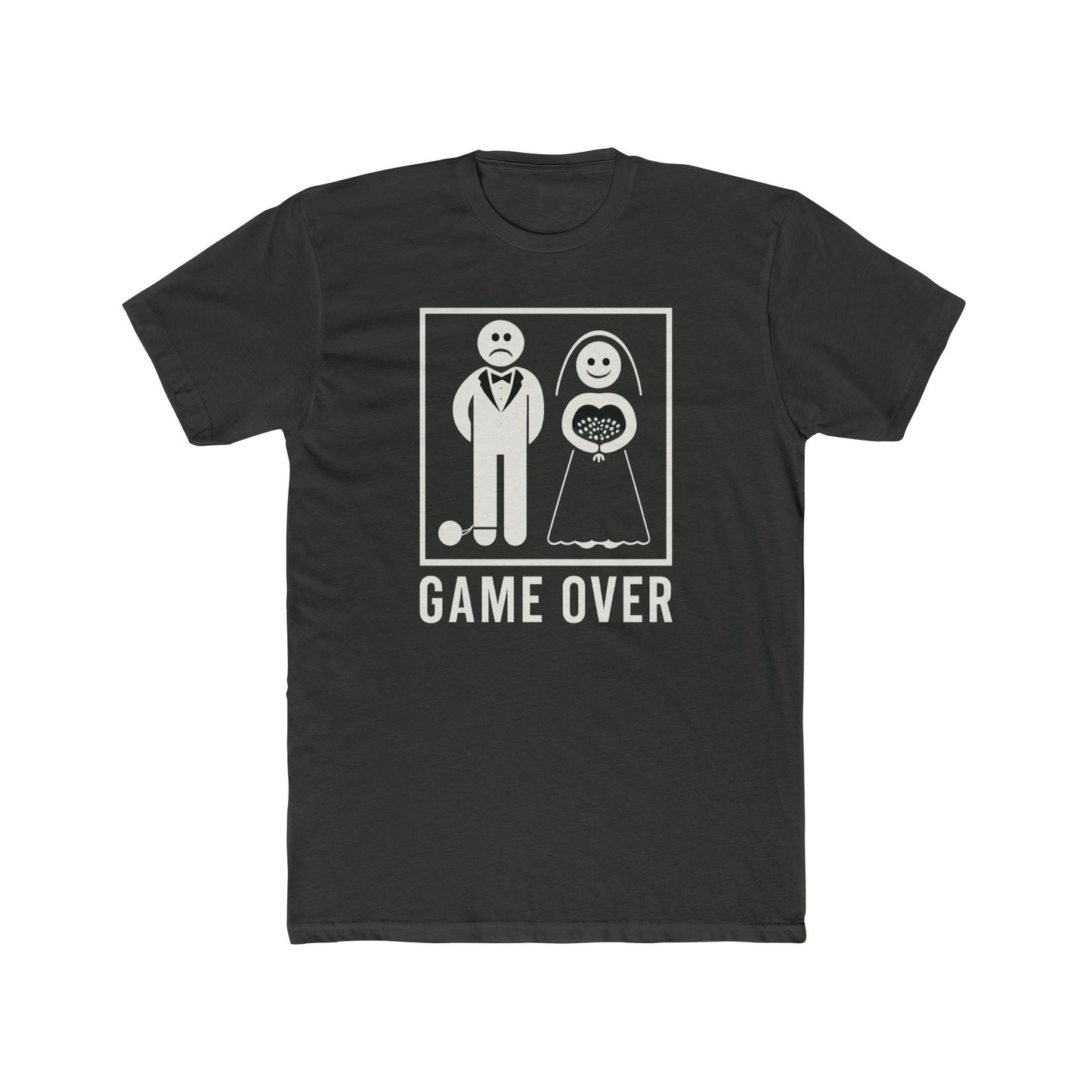 Funny Wedding Game Over Unisex Cotton Crew Tee