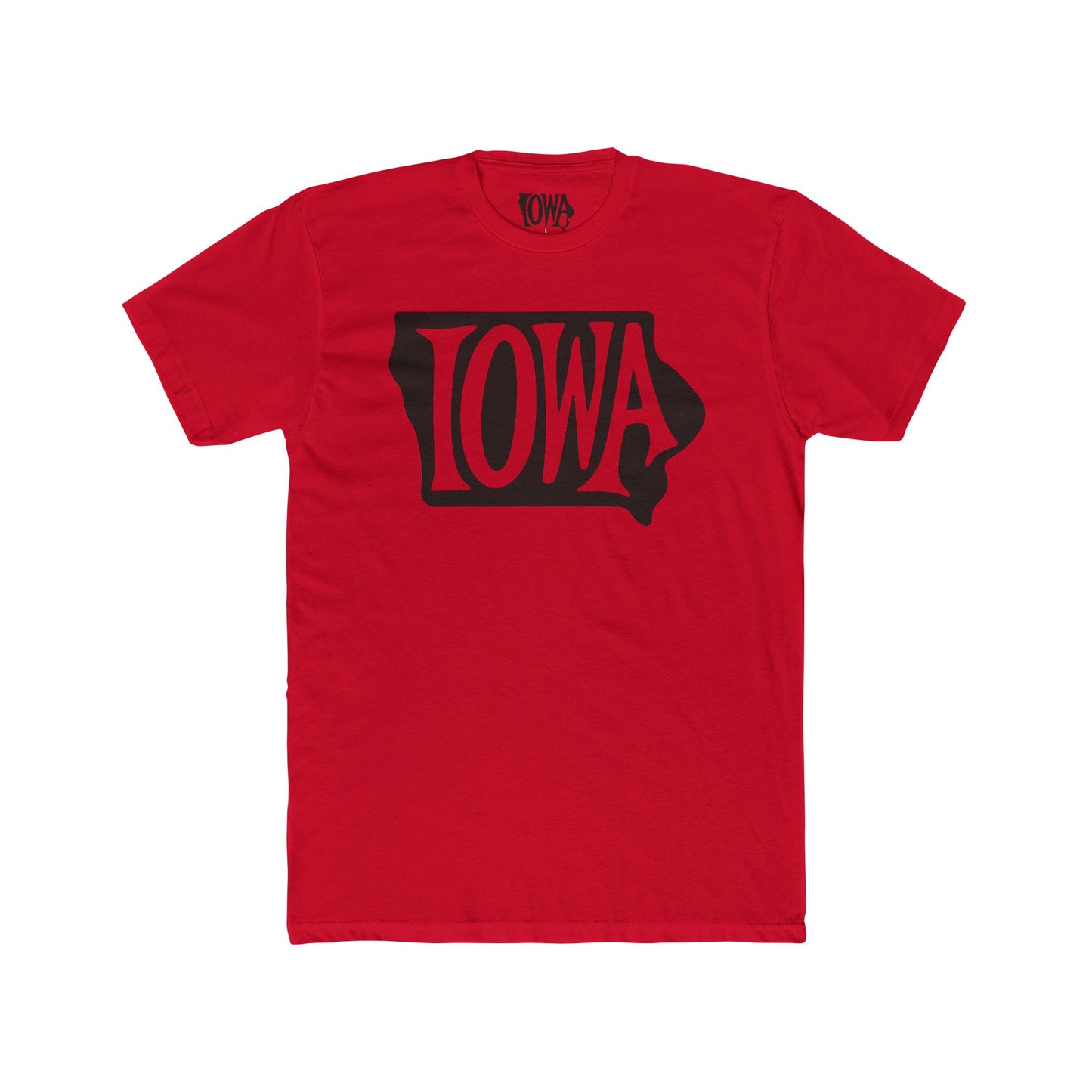 Iowa Graphic Unisex Cotton Crew Tee - Casual Wear for State Pride