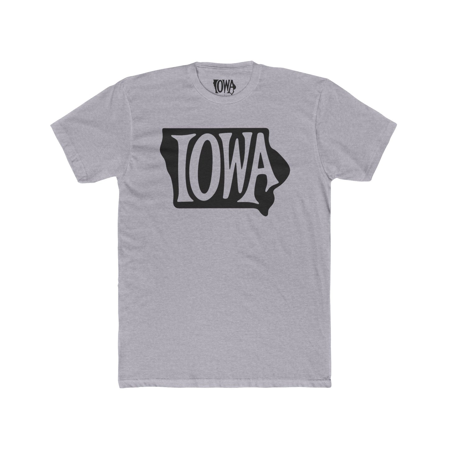 Iowa Graphic Unisex Cotton Crew Tee - Casual Wear for State Pride