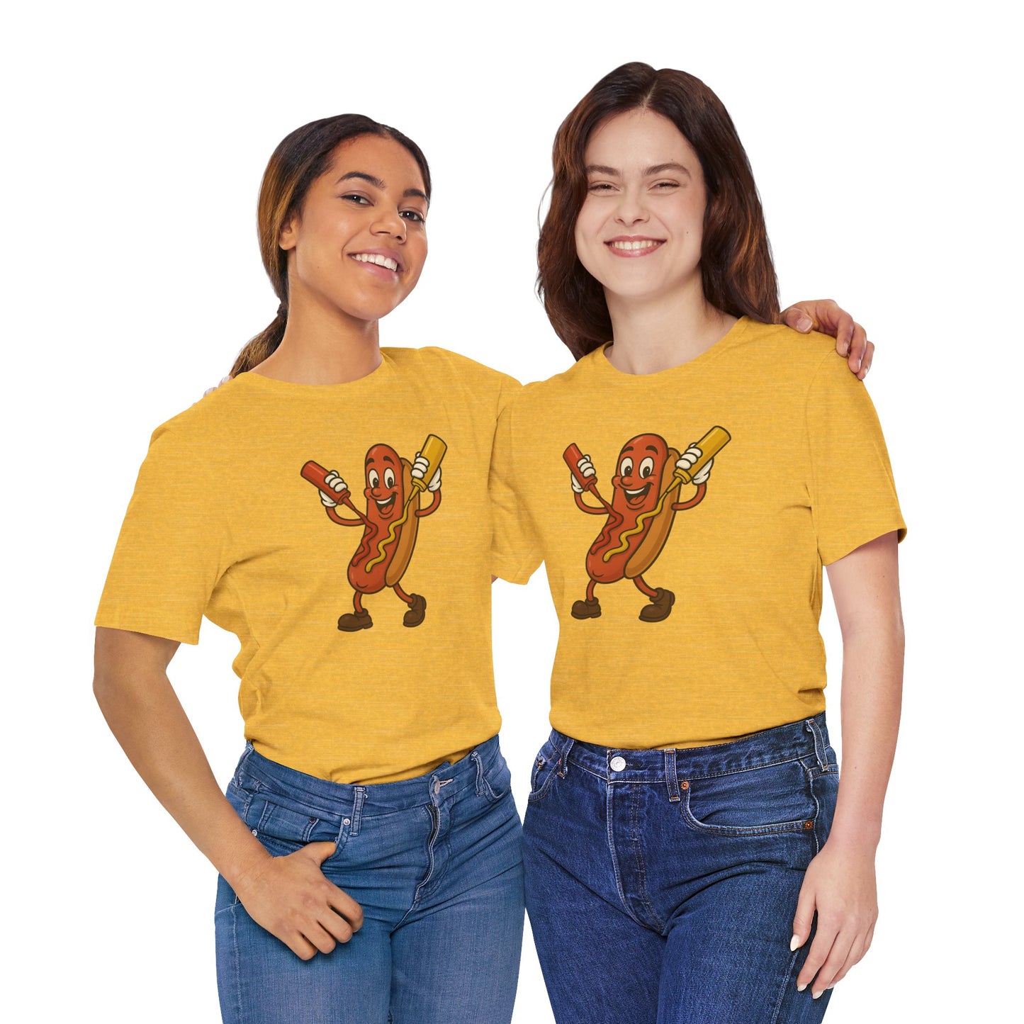 Funny Hot Dog Tee - Unisex Jersey Short Sleeve T-Shirt for Food Lovers