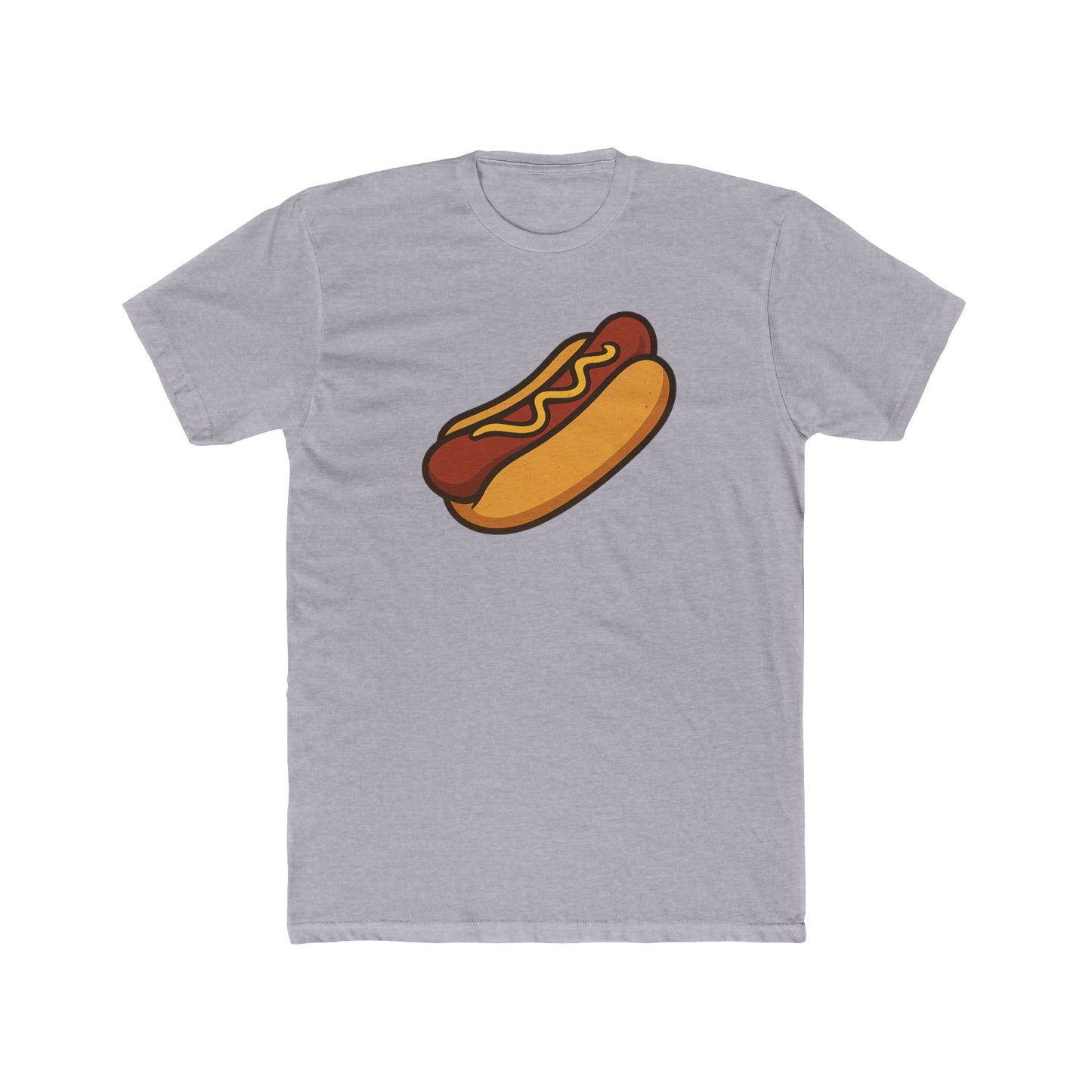 Fun Hot Dog Graphic Unisex Cotton Crew Tee