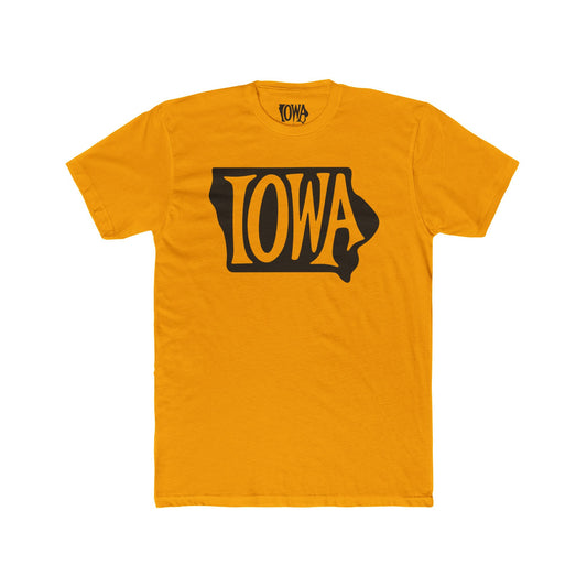 Iowa Graphic Unisex Cotton Crew Tee - Casual Wear for State Pride