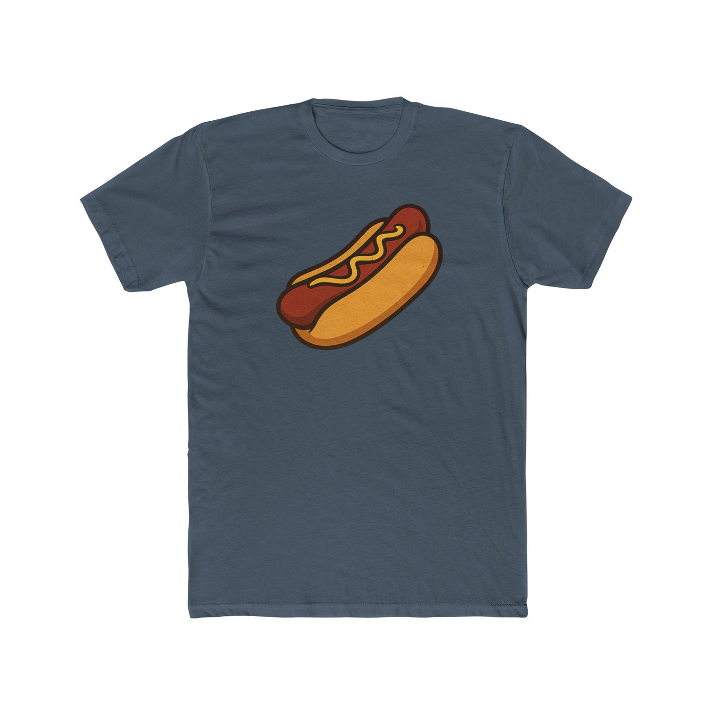 Fun Hot Dog Graphic Unisex Cotton Crew Tee