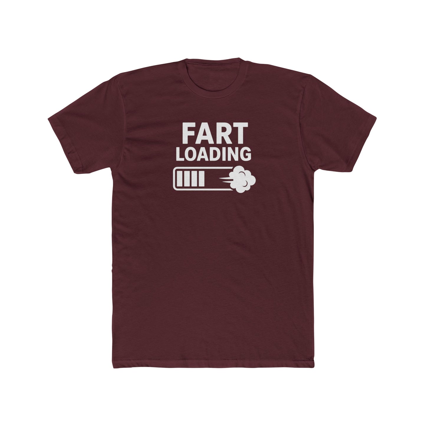 Funny Fart Loading Unisex Cotton Crew Tee