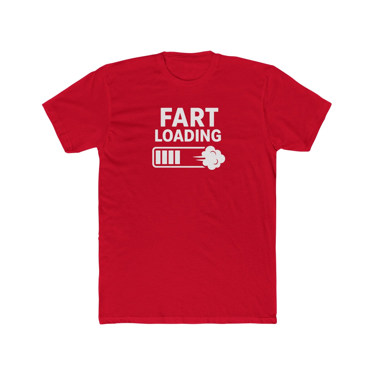 Funny Fart Loading Unisex Cotton Crew Tee