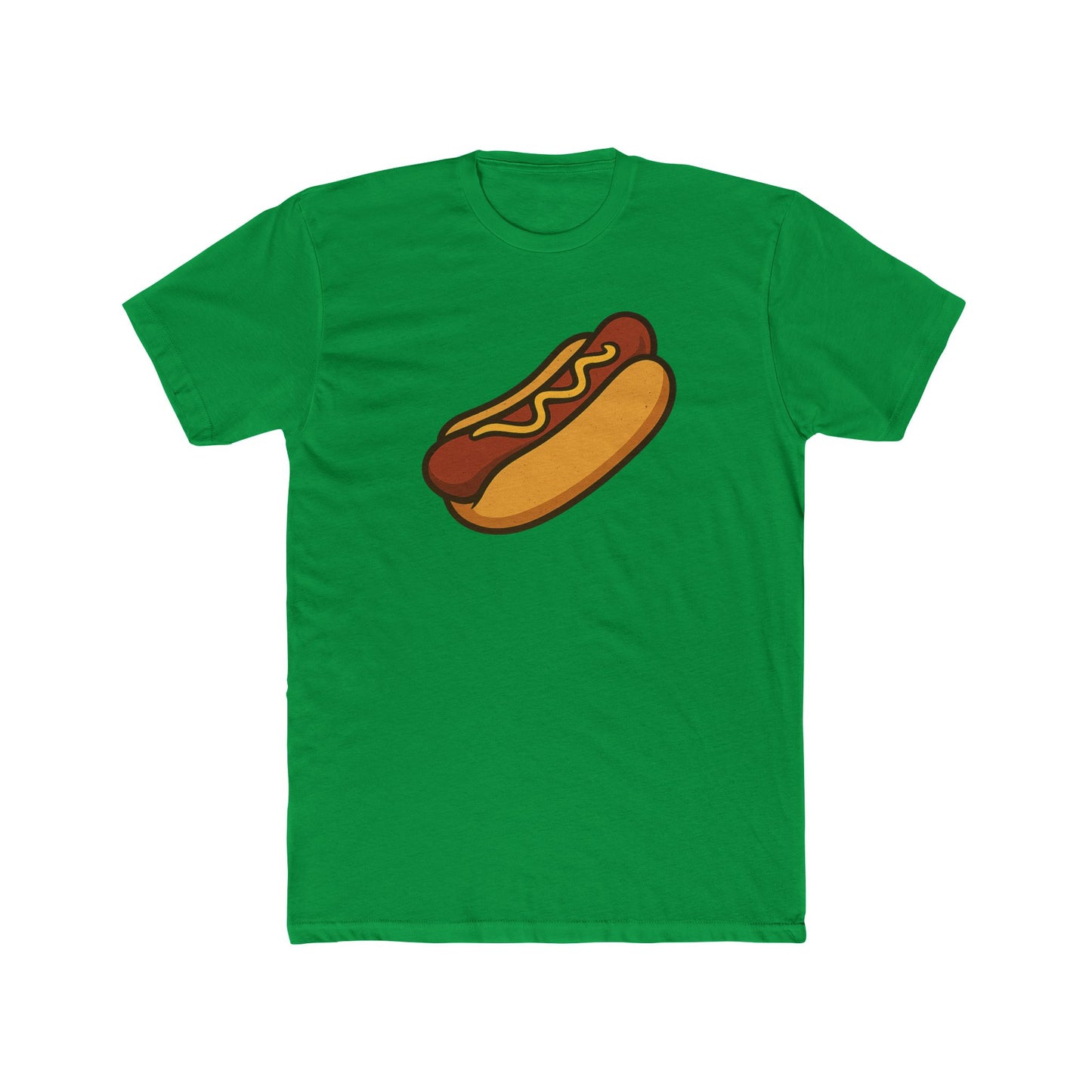 Fun Hot Dog Graphic Unisex Cotton Crew Tee