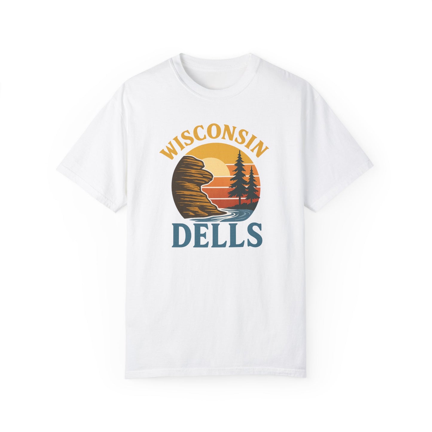 Wisconsin Dells Vintage T-Shirt - Unisex Garment-Dyed Tee for Nature Lovers