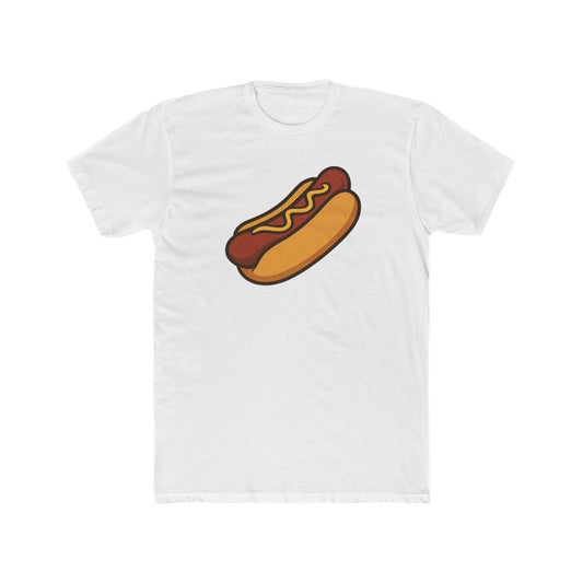 Fun Hot Dog Graphic Unisex Cotton Crew Tee