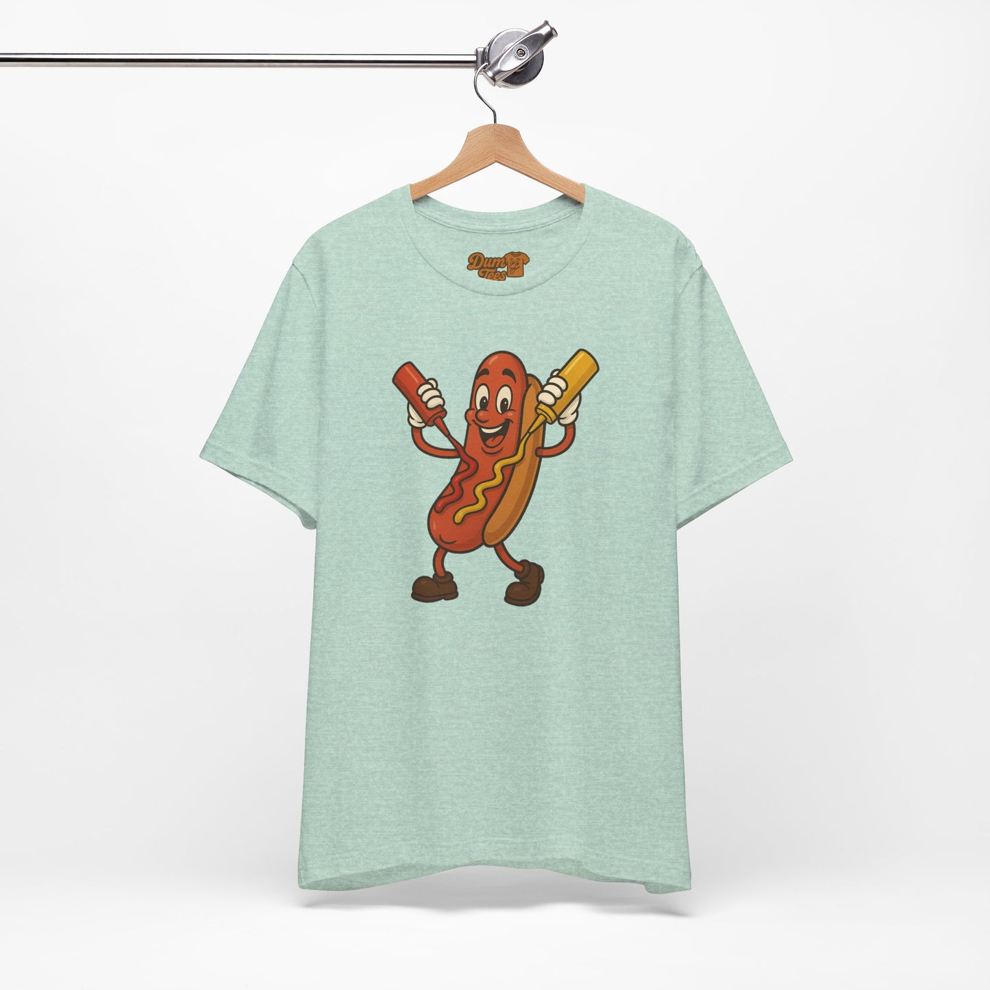 Funny Hot Dog Tee - Unisex Jersey Short Sleeve T-Shirt for Food Lovers