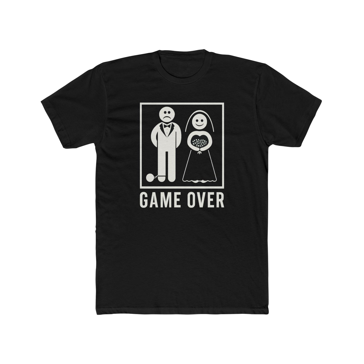 Funny Wedding Game Over Unisex Cotton Crew Tee