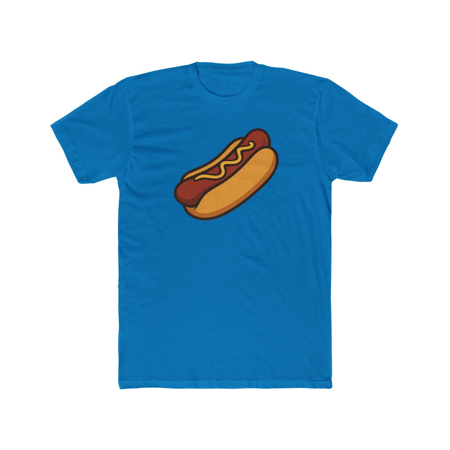 Fun Hot Dog Graphic Unisex Cotton Crew Tee