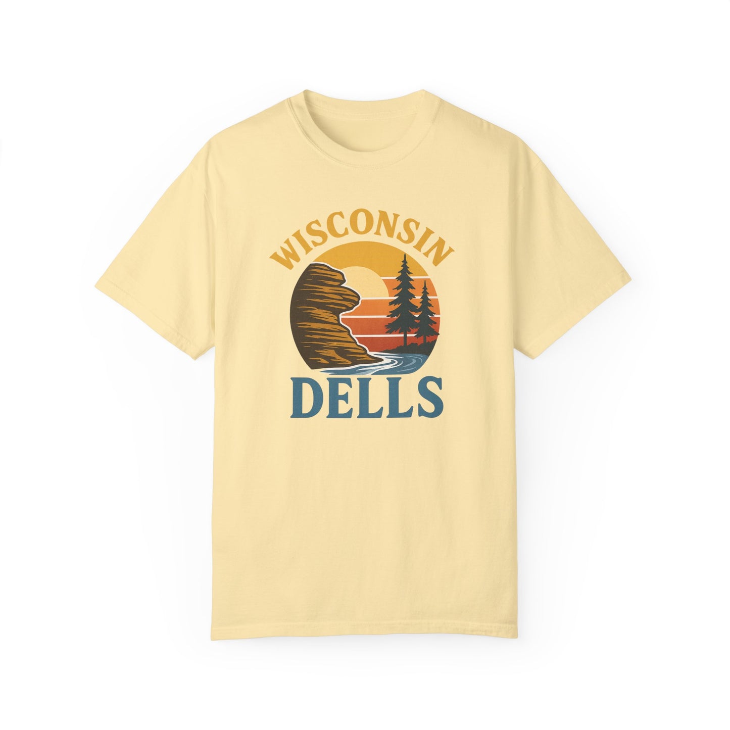 Wisconsin Dells Vintage T-Shirt - Unisex Garment-Dyed Tee for Nature Lovers